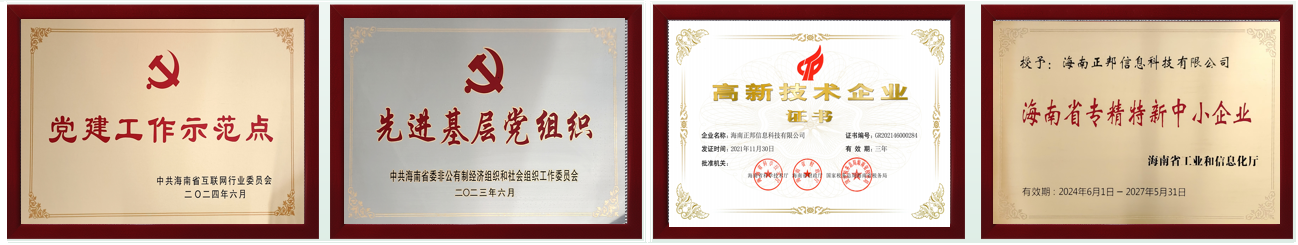 企业荣誉展示 1